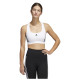 Adidas Γυναικείο μπουστάκι Powerreact Training Medium-Support 3-Stripes